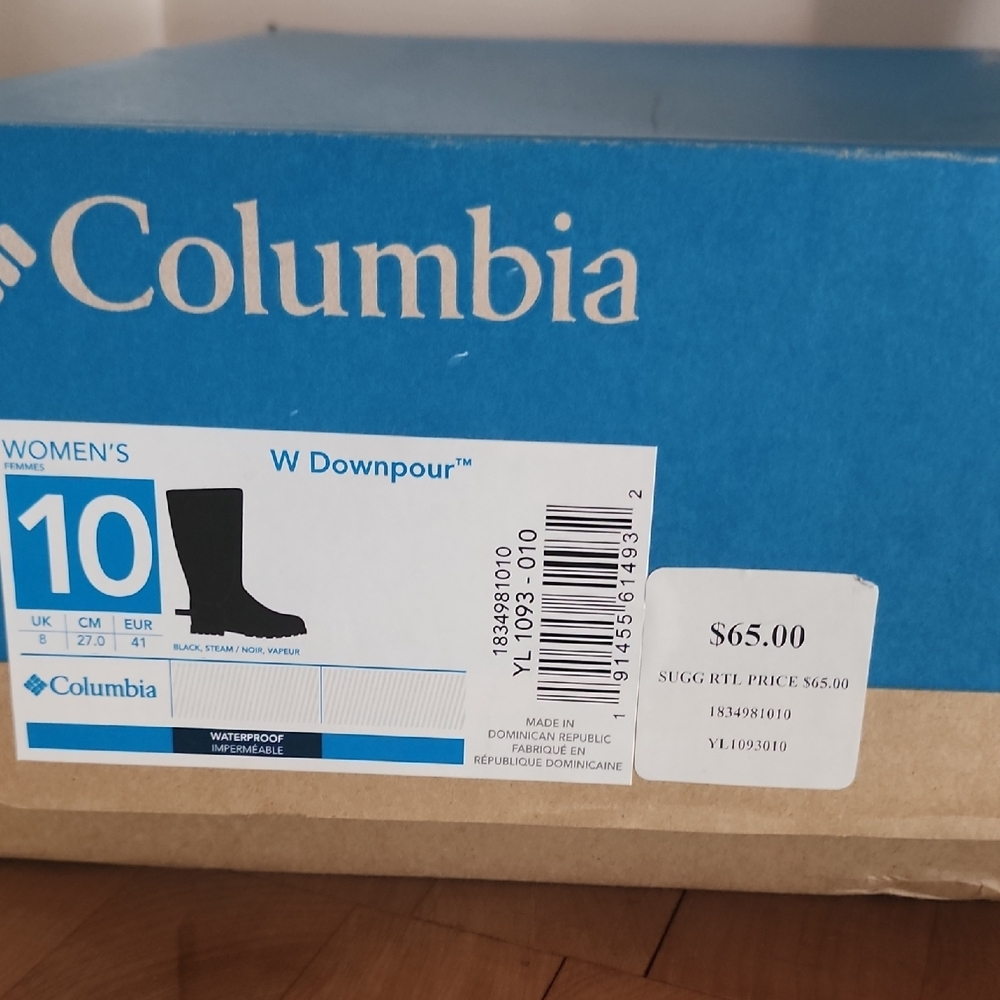 Columbia Charcoal Rain Boots - Picture 2 of 3